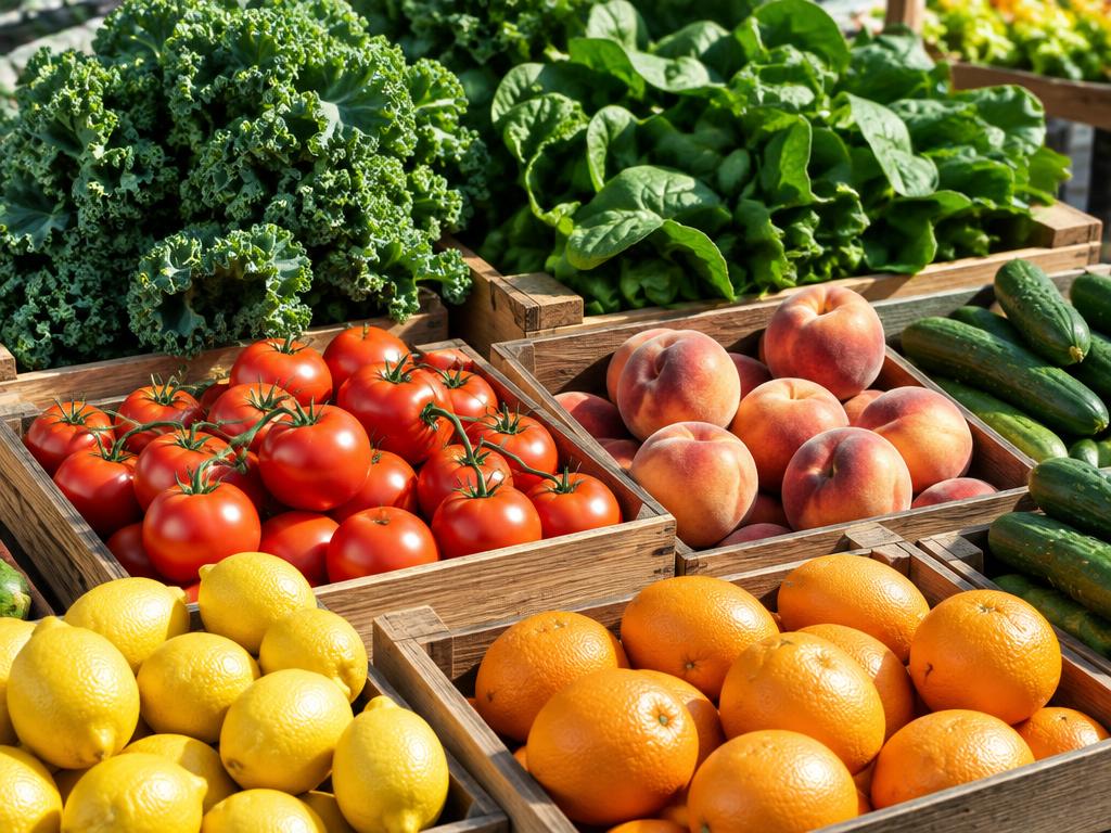 Fresh market produce